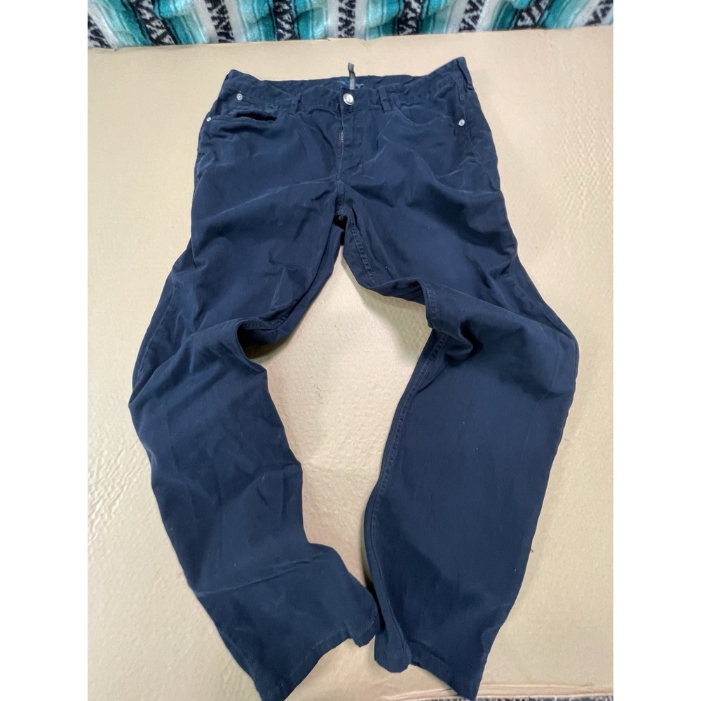 Tommy Bahama Men's Pants 36x32 Black Cotton Stretch Casual Chino Straight Leg